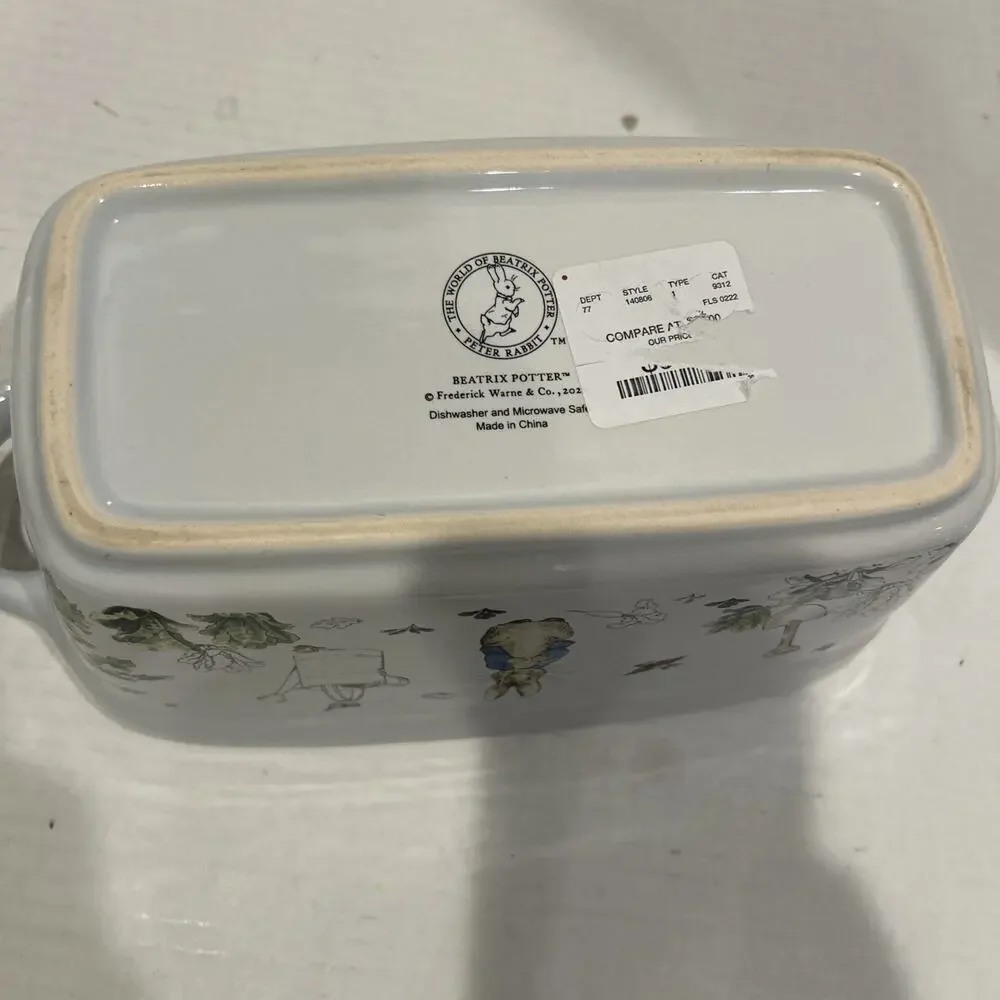 Beatrix Potter Peter Rabbit Easter Cake Loaf Pan Baking Dish Bunny New
